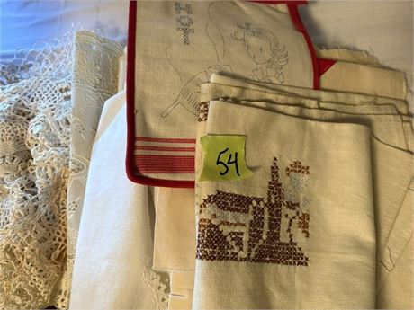Linens, Lace Doylies, Fabric