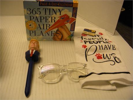 Paper airplanes and trump pen