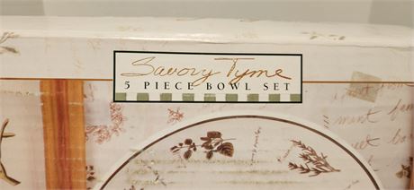 5 piece bowl set