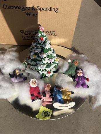Snow babies and Tree Decor