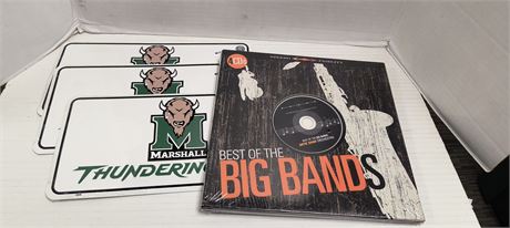 Best Of The Big Bands CD's & Marshall Thundering Herd License Plates