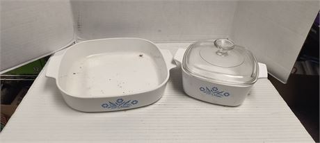 Corning Ware Baking Dishes & One Lid
