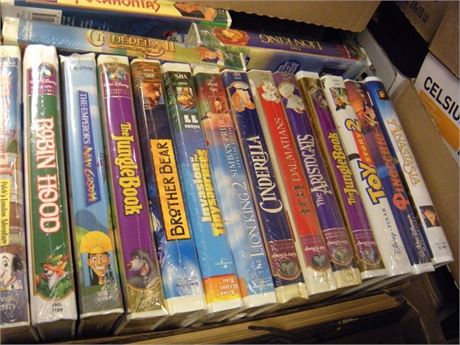 Flat Of VHS Tapes