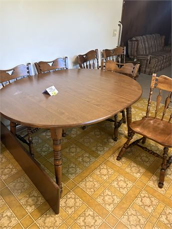 Dining Table, Chairs, Leaf