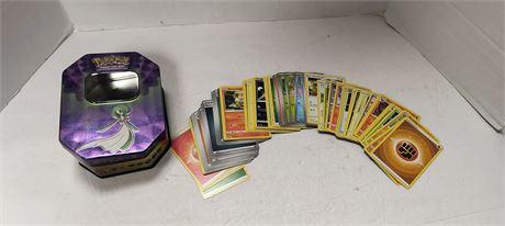 Lot Of Pokemon Cards & Tin