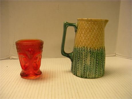 Owl Candle Holder and pitcher