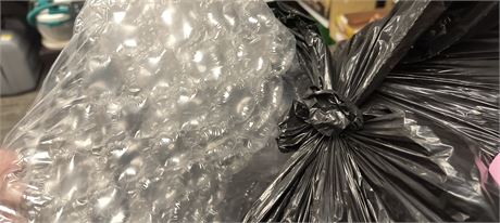 Trash Bag Of Bubble Wrap
