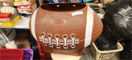 Football Shaped Toy Box. No Lid