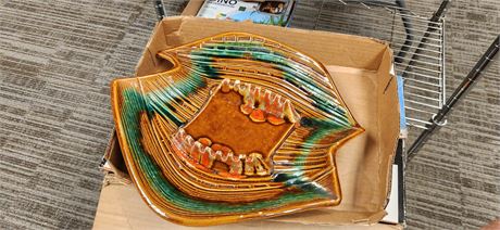 Vintage Art Deco Ashtray. Shows Some Wear
