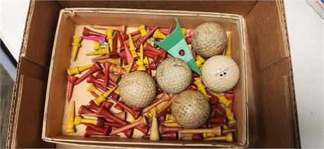 Vintage Golf Tees & Golfballs