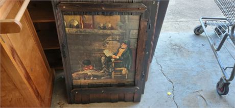 Vintage Decorative Wood Cabinet Door