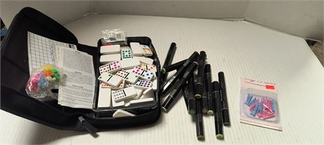 Dominoes and Pens