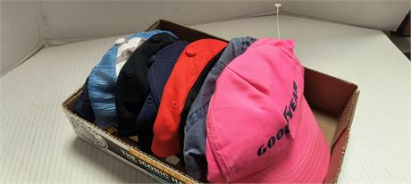 Flat Of Baseball Hats