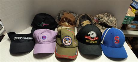 Flat Of Baseball Hats