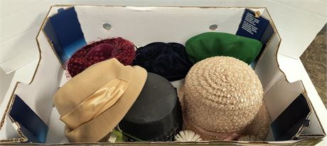 Flat Of Vintage Hats