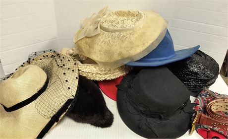 Flat Of Vintage Hats