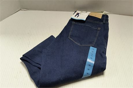 High Rise Skinny 5 Pocket Blue Jeans. Size 10