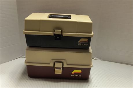 2 Empty Plano Tackle Boxes