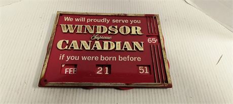 Windsor Canadian Sign