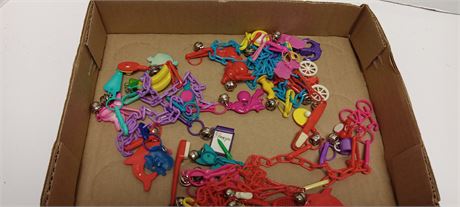 Vintage Bell Charms & Necklace