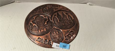Collectible Brass Display Plate