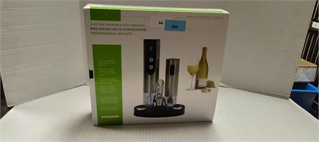 Electric Rechargeable Cordless Wine Opener And Vacuum Preserver