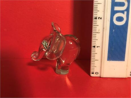 Glass Elephant Miniature