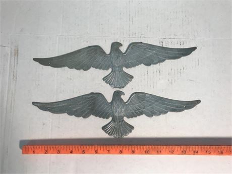 2 Galvanized Aluminum Eagles