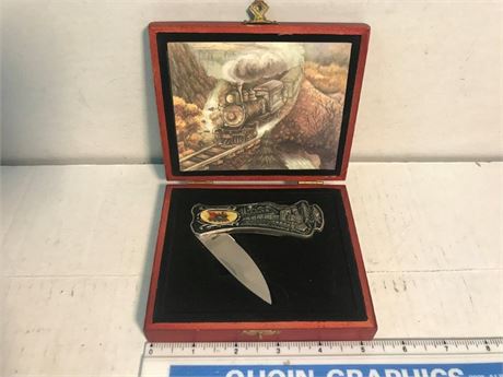 Train Knife with Case