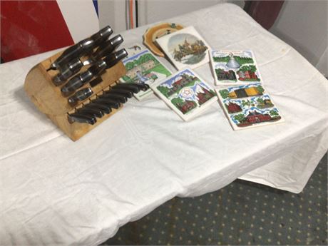 Unique Hot Plates & Knife Set