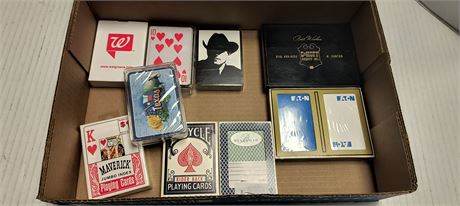 Flat Of Various Playing Cards