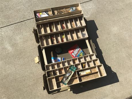 Fishing Tackle Box & Contents
