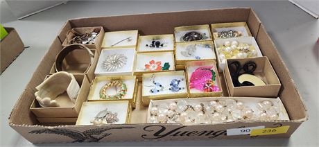 Flat Of Costume Jewelry