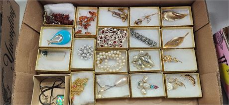 Flat Of Costume Jewelry