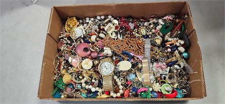 Flat Of Costume Jewelry