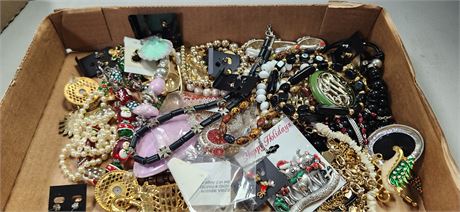 Flat Of Costume Jewelry