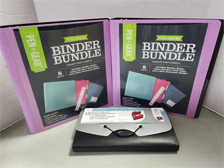 2 Binders and coupon holder