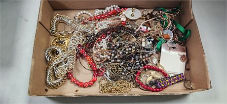 Flat Of Costume Jewelry