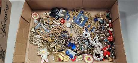 Flat Of Costume Jewelry