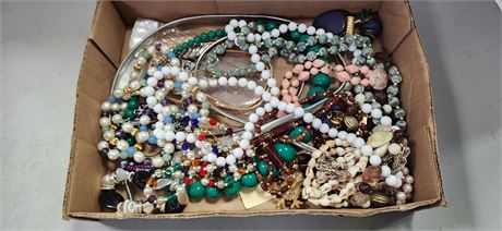 Flat Of Costume Jewelry