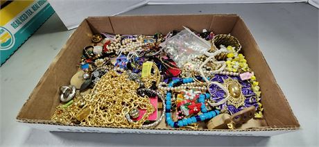 Flat Of Costume Jewelry