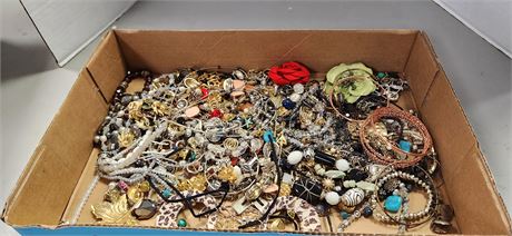 Flat Of Costume Jewelry
