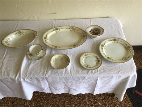 National China Patricia  (appears to be an 8 place setting with serving dishes)