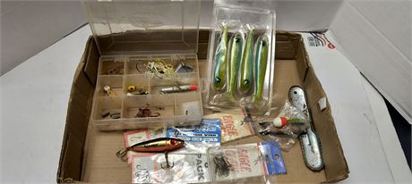 Flat Of Fishing Tackle