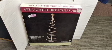6ft. Lighted Tree Sculpture Decoration