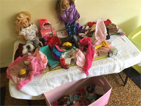 2 Our Generation Dolls with Clothing and Accessories