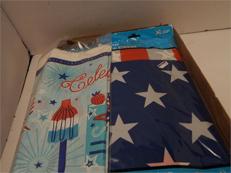 Flat Of Plastic Table Covers