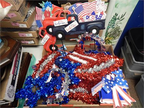 Flat Of Patriotic Decorations