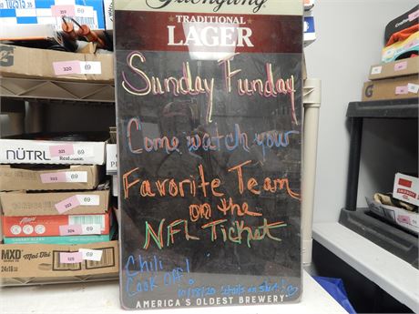 Yuengling Wipeable Display Sign