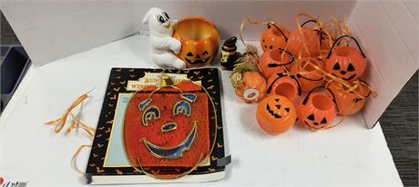 Flat Of Misc. Halloween Decorations